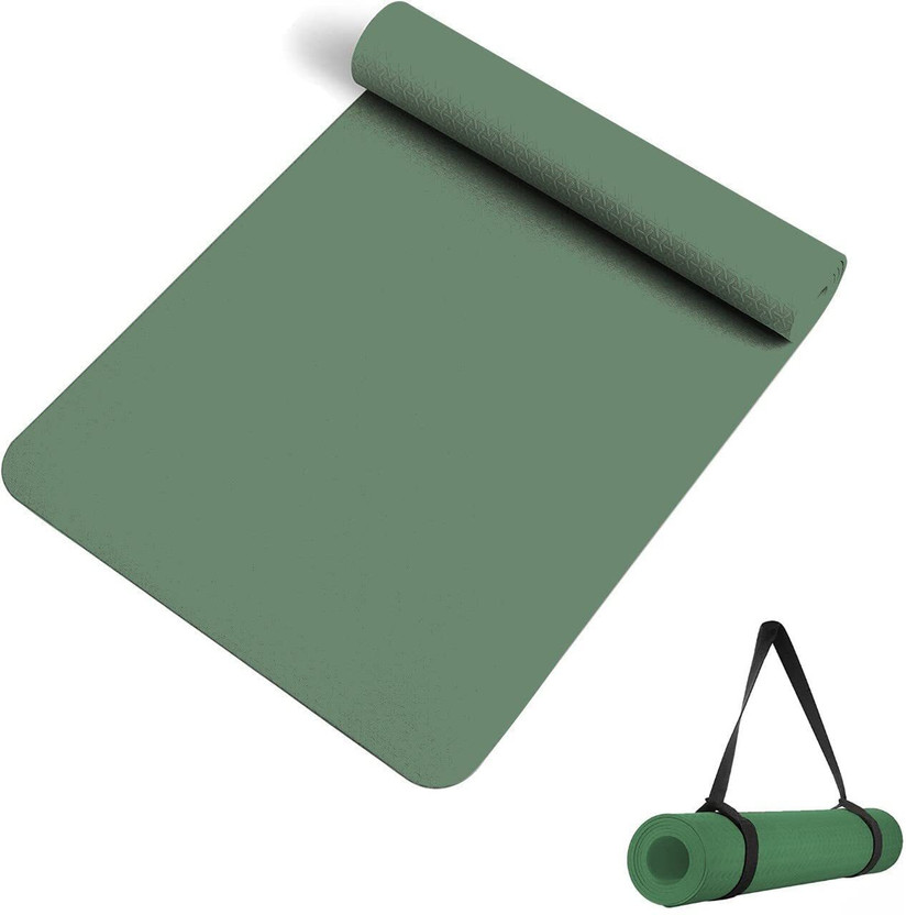 SMTR “Versatile 4mm Eco-Friendly Yoga Mat Green 4 mm Yoga Mat