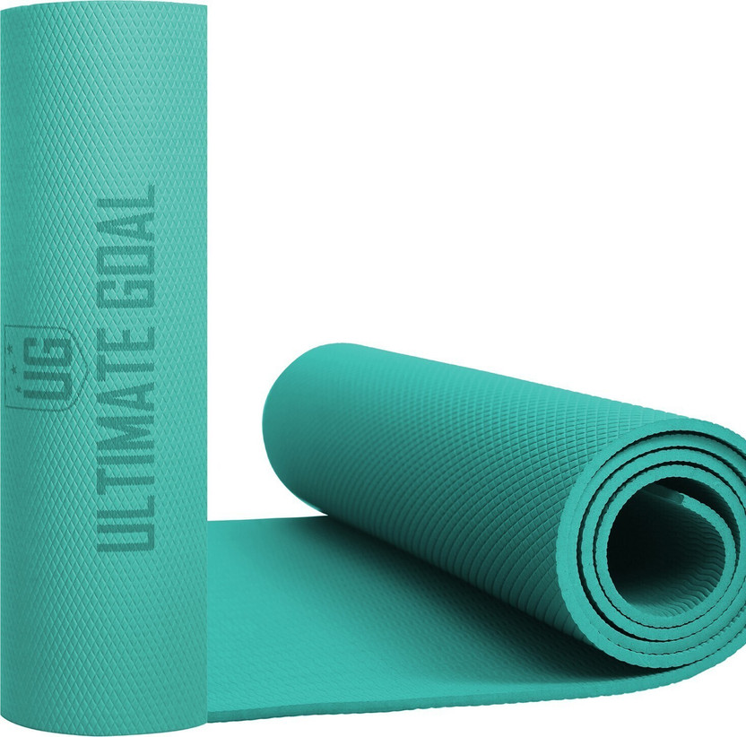 UG ULTIMATE GOAL Exercise Mat For Home Workout,EVA Material Sea Green Green 6 mm Yoga Mat