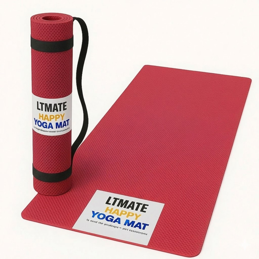 laxmi laxmi traders 4mm red Yoga Mate for Men & Women, Exercise Mat for Home Workout, for Women Orange 4 mm Yoga Mat - Flipkart Deal