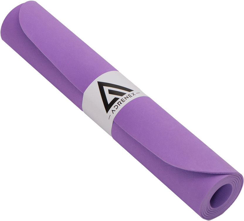 Adrenex Anti Skid Yoga Mat Purple 4 mm Yoga Mat