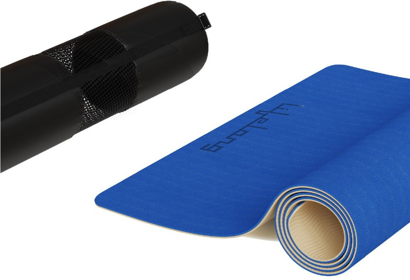 Lifelong LLYM222 Dual Color EVA Material Anti-Slip Blue, Beige 6 mm Yoga Mat