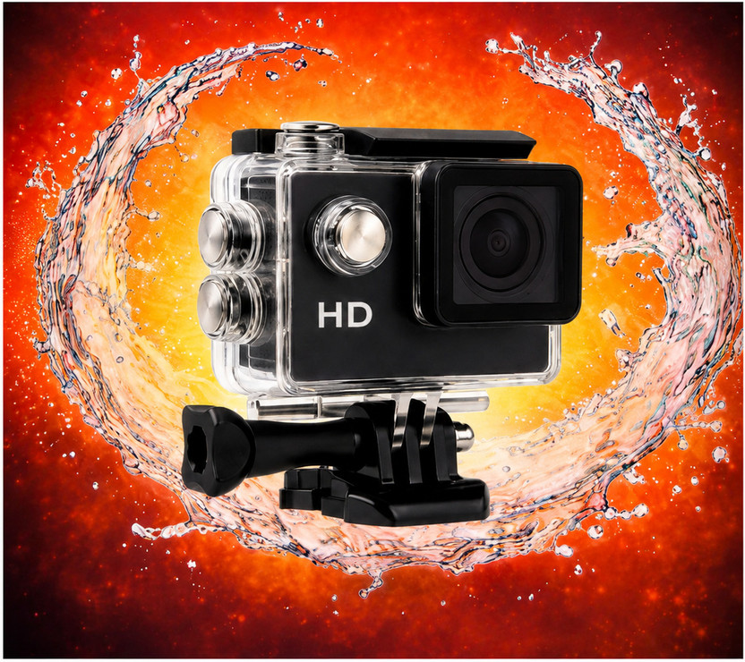 Lumora HD Action Camera Series HD Pro Action Camera Sports and Action Camera(Black, 12 MP)