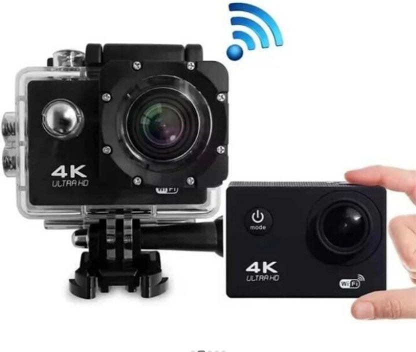 TYPDO 4K Burst Pro Burst Pro 4K 20MP WiFi Sports Action Camera with 30M Dive Support Sports and Action Camera(Black, 16 MP)