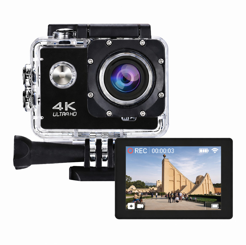 ZoTronico ZoTronico All in 1 New 170° Wide Angle, Vlog-Ready, Perfect for Travel, Vlogging & YouTube 4K Action Camera 16mp WiFi, Memory Card Support Sports and Action Camera(Black, 16 MP) - Flipkart Deal