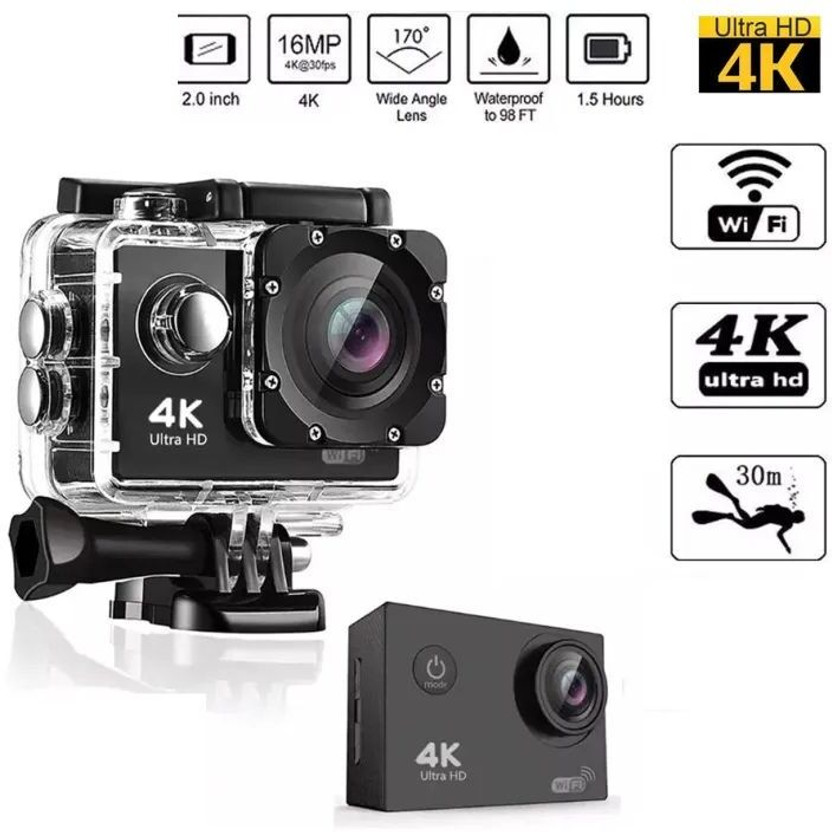 ZoTronico ZoTronico All in 1 New 170° Wide Angle, Vlog-Ready, Perfect for Travel, Vlogging & YouTube 4K Action Camera 16mp WiFi, Memory Card Support Sports and Action Camera(Black, 16 MP) - Flipkart Deal