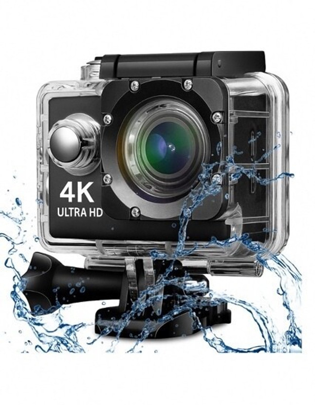 Camzy GoPro Action camera X4 Pro 4K Action Camera 20MP WiFi Waterproof Sports Camera with Mount Kit Sports and Action Camera(Black, 20 MP)