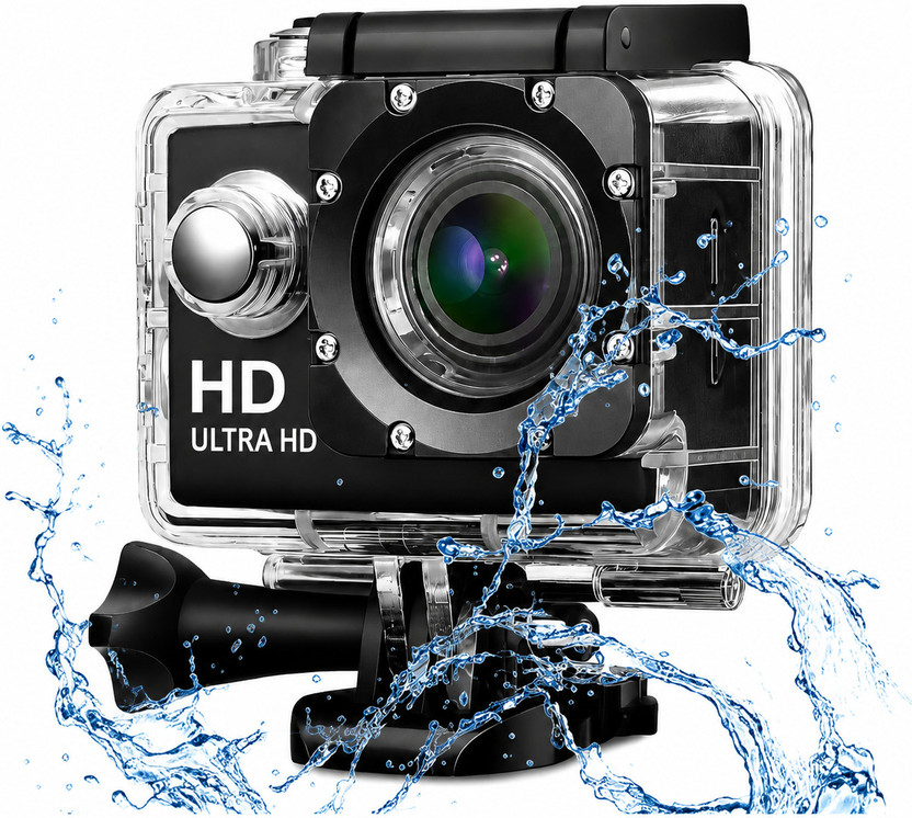 Camvex GoPro Action camera Action Camera 2k12MP Wifi 30M Waterproof Action Camera Sports DV Camcorder Sports and Action Camera(Black, 12 MP)