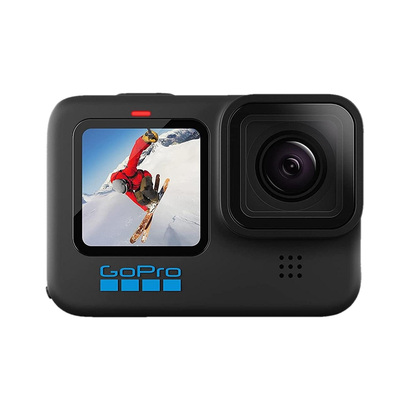 GoPro Hero 10 Waterproof with Front LCD and Touch Rear Screens, 5.3K60 Ultra HD Video, 1080p Live Streaming, Webcam, Stabilization Sports and Action Camera(Black, 23 MP)