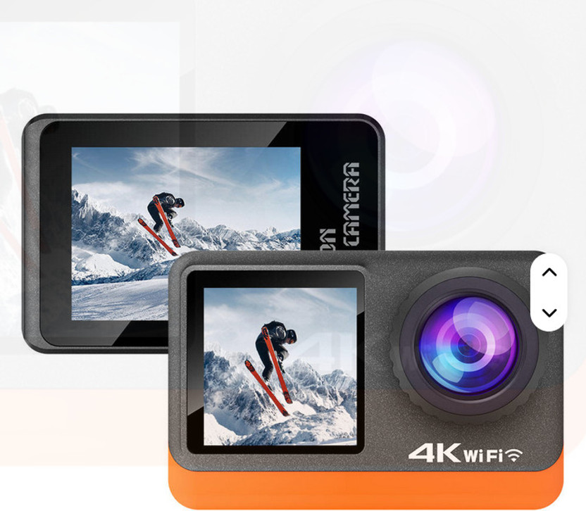 GUPTAVISION Sports Action Camera Mini Handheld Auto Sports Action 4K Blogging Camera Video for Live Streaming Sports and Action Camera(Black, 16 MP)