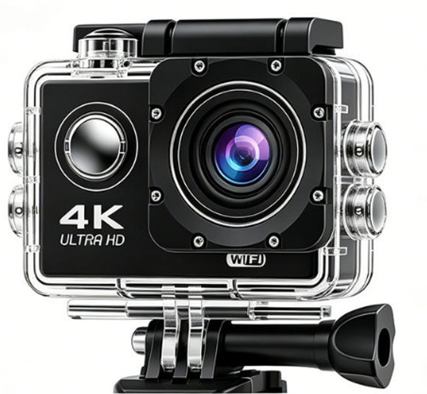 TYPDO GO PRO ACTION CAMERA ULTRA 4K VoltVision X11 Pro Underwater Action Cam Sports and Action Camera(Multicolor, 16 MP)