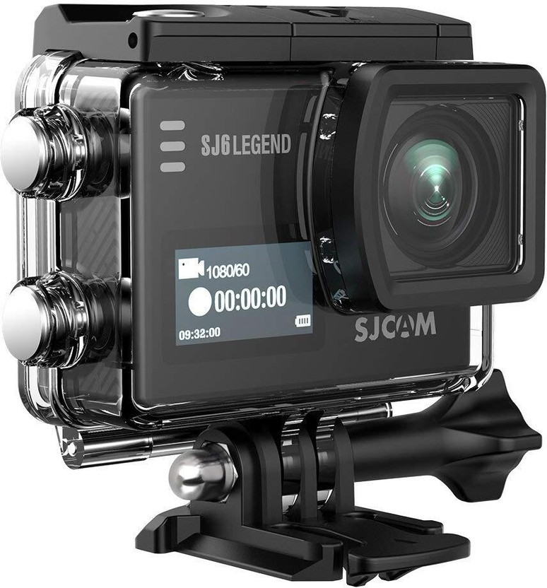SJCAM SJ6 Legend 4K 24fps 2.0" LCD Touch Screen Action Camera | Gyro Stabilizer Sensor | External Mic Support | Sports and Action Camera(Black, 16 MP)