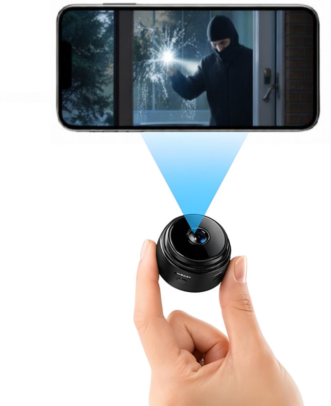 SIOVS Portable Mini WiFi CCTV Camera with Battery and Night Vision Security Camera(64 GB, 1 Channel)
