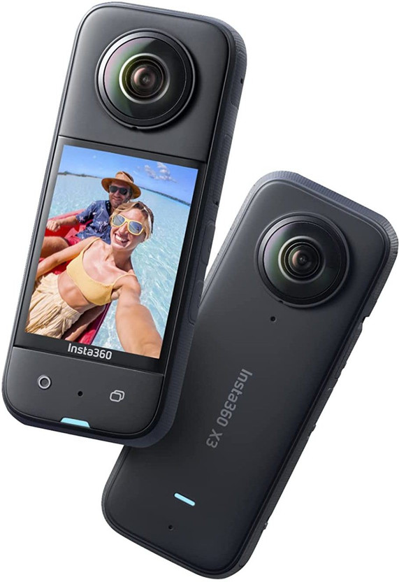 Insta360 Action Camera X3 Sports and Action Camera(Black, 72 MP)