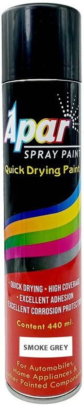 apar Spray Paint Smoke grey-440ml for For Industrial coatings and painting works etc, Smoke Grey Spray Paint 440 ml(Pack of 1)