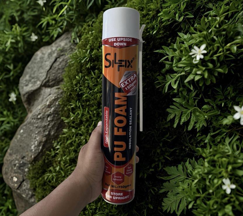 irika PU Foam 900g | Extra 150g- Insulation- Gap Filling | High Expansion Spray Foam WHITE Spray Paint 900 ml(Pack of 1)