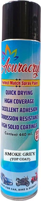 AOURACRYL Spray Paint Smoke grey-440ml for For Industrial coatings and painting works etc Smoke Grey Spray Paint 440 ml(Pack of 1)