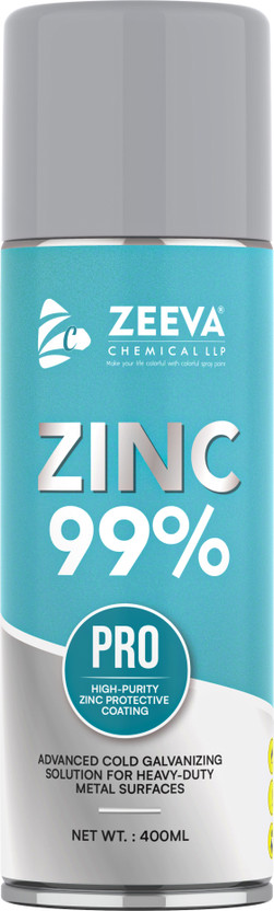 Zeeva 99% Cold Galvanizing Spray for Rust Protection and Metal Coating Zinc Spray Paint 400 ml(Pack of 1)