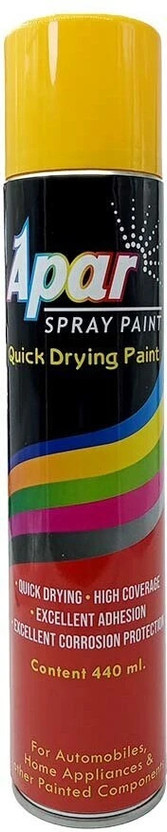 apar Spray Paint JCB YELLOW-440ml For JCB Cranes, Industrial Powder coatings etc. Yellow Spray Paint 440 ml(Pack of 1)