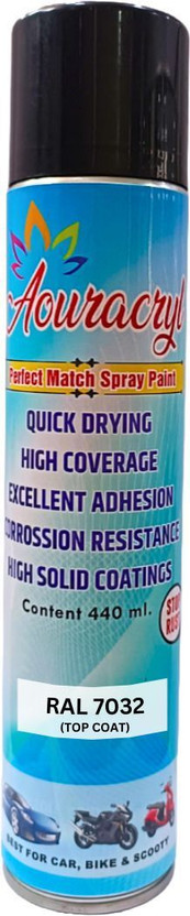 AOURACRYL Spray Paint RAL7032(Seimens Grey)-440ml Compatible For Industrial Powder coating Grey Spray Paint 440 ml(Pack of 1)