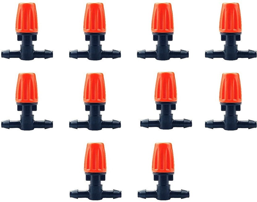 RAJry 10 Pcs. Micro Spray Sprinklers Orange Adjustable Irrigation Sprinkler Nozzle Greenhouse, Agriculture, Lawn, Garden, Sprinkler Irrigation