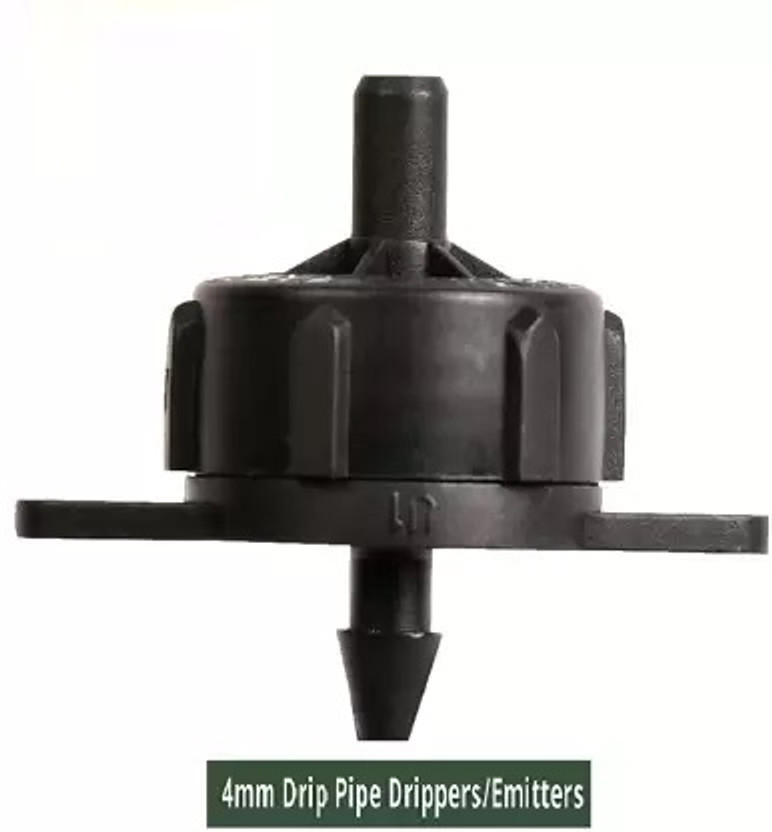 Rarehaunt 4 mm Water Drip Irrigation Garden Terrace Lawn Green House Plants Black 50 Pcs Sprinklers Dripping Irrigation Green House Potted Plants Flower Pots