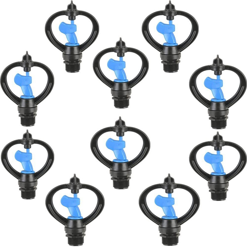 RAJry 10 Pcs Butterfly Sprinkler Head 360 Degrees Watering for Agriculture Irrigation Garden/Agriculture/Irrigation/Lawn/Pipes/Poultry Farm/Green House