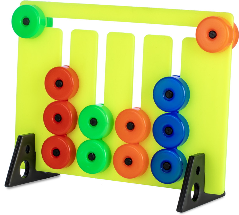 EDENGLOW Montessori Slide Puzzles - Brain Game for Kids - 3 4 5 Year Baby Activity Toys(Multicolor)