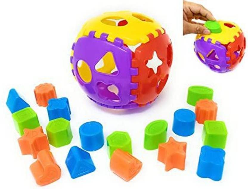 Sani International Toy World Shape Sorter Ball with Shapes All Around