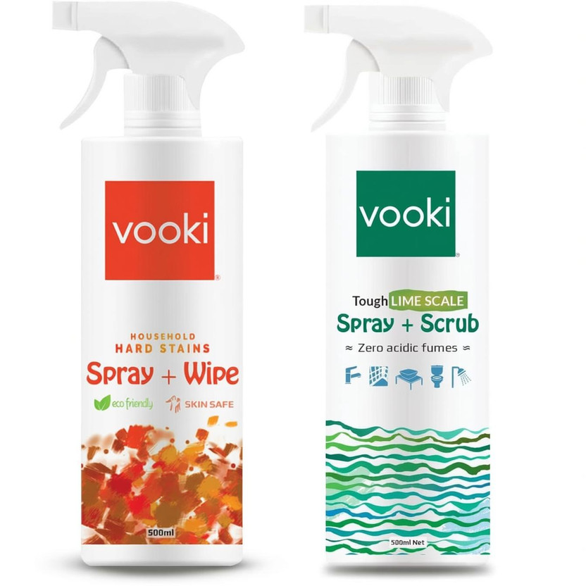vooki vooki Tap Shower & Kitchen Cleaner All Purpose Household, Combo Stain Remover(1000 ml) - Flipkart Deal