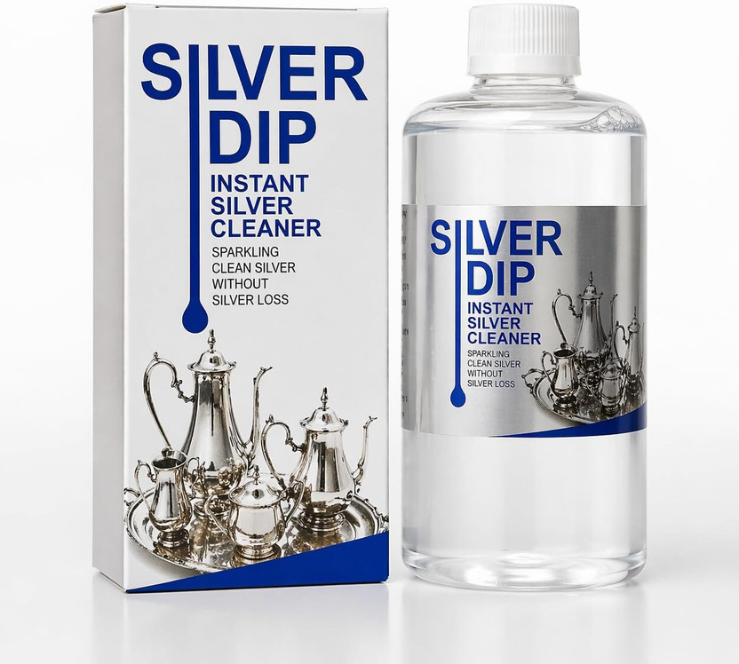 Storkify Home Silver Dip Liquid Stain Remover 300ml for Silver Ornaments Stain Remover(200 ml)