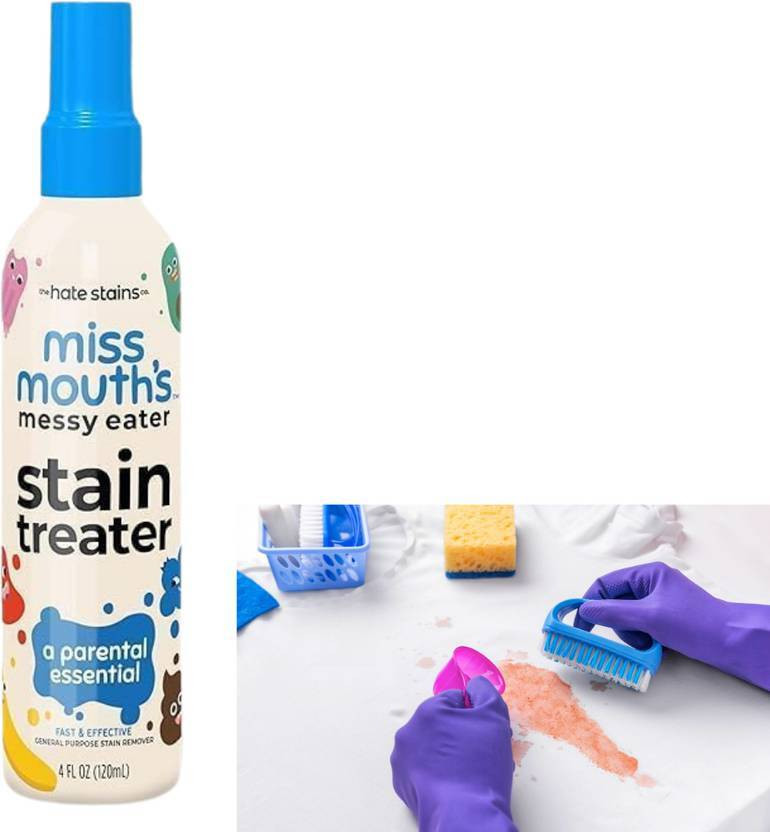 MISS MOUTH'S Fast Acting stain remover spray (Pack of 1) | Fabric & Cloth Cleaner Spray Stain Remover(120 ml)