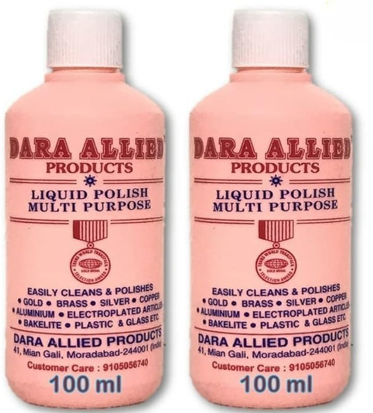 Dara Allied Products Dara Allied Liquid Polish Pack of 2x100ml Stain Remover(200 ml)
