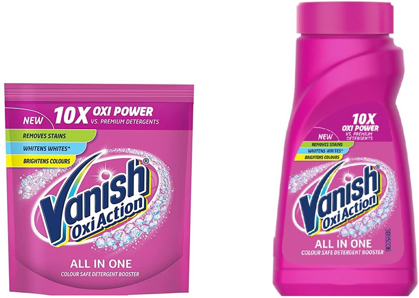 Vanish All in One Liquid & Powder Detergent Booster 200G + 180ML Stain Remover(380 ml)