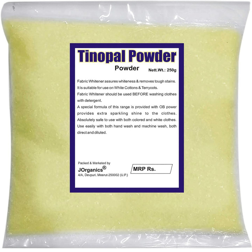Flipkart J Organics Tinopal Powder Optical Brightening Agent Whitening Fabrics Stain Remover(250 g) - Flipkart Deal