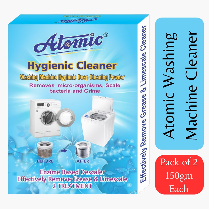 ATOMIC Washing Machine Hygienic Deep Cleaner 150 GM X 2= 300gm | Best Descale Powder Stain Remover(300 g)