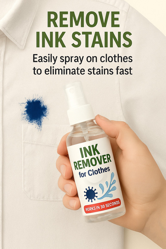 CHEFERYN Ink Remover for Clothes – Fast Action Stain Cleaner (Works in 30 Seconds) 200ML Stain Remover(200 ml)
