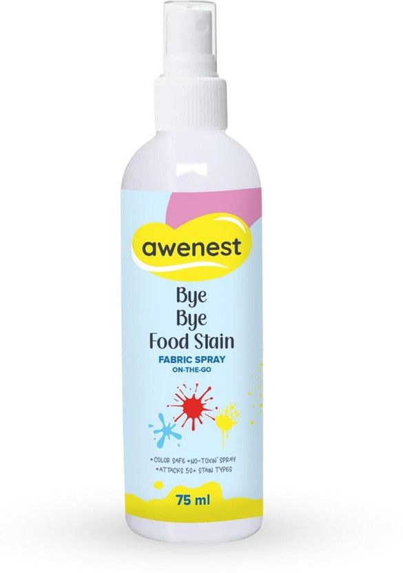 awenest Bye Bye No-Wash Fresh Food Stain Remover Spray for Clothes - 75ml Stain Remover(75 ml)