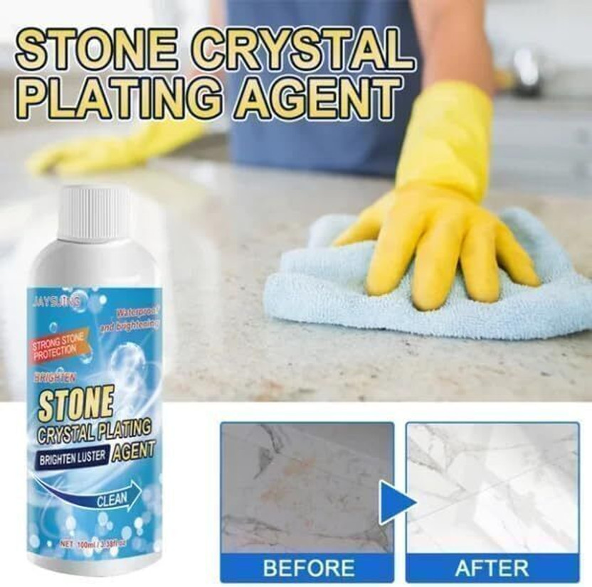 vk vk sales Stone Stain Remover Cleaner,Crystal Plating Agent, Marble Stone Cleaner Polishes Stain Remover(100 ml) - Flipkart Deal