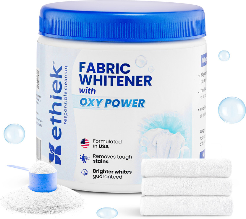 ethiek Fabric Whitener / Add-on Detergent | Brighter Whites | Powerful Stain Remover Stain Remover(400 g)