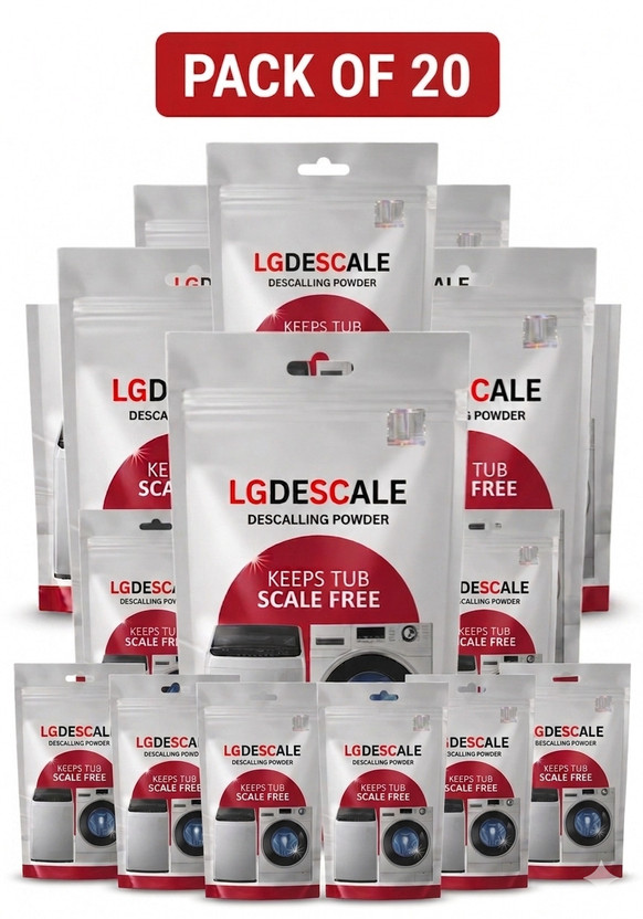 LGDESCALE Washing Machine Descaling & Detergent Powder – Deep Clean Formula Stain Remover(2000 g)
