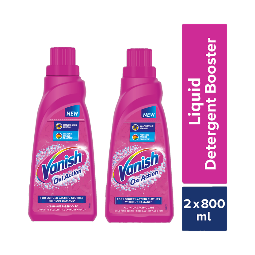 Vanish Vanish All in One Liquid Detergent Booster (2 x 800 ml) Stain Remover(1600 ml) - Flipkart Deal