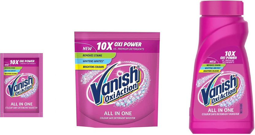 Vanish All in One Liquid & Powder Detergent Booster 200G +25G+ 180ML Stain Remover(405 ml)