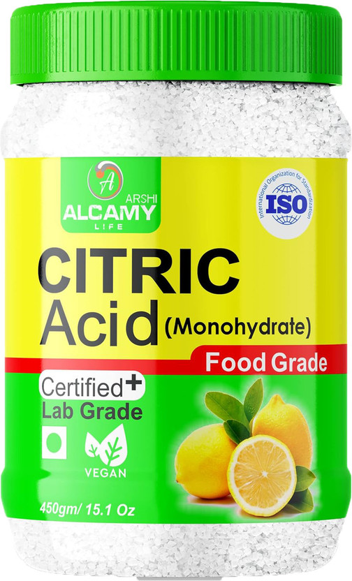 AALCAMY AAAL 100% Pure Citric Acid Crystals 500GM / Nimbu Sat (Food Grade) Stain Remover(500 g)