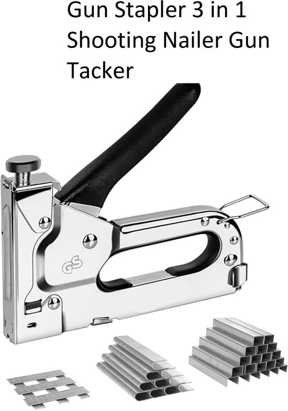 REIONET Heavy Duty Multi-functional Ideal for Woodworking Stapler Gun(Set of 600, Multicolor)