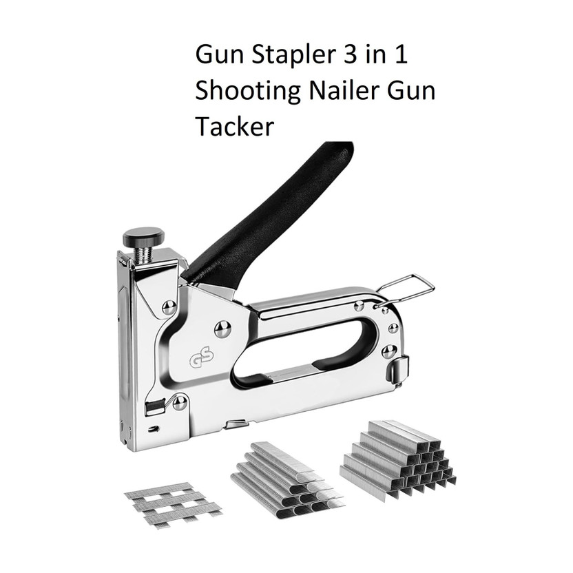 REIONET Heavy Duty Multi-functional Ideal for Woodworking Stapler Gun(Set of 600, Multicolor)