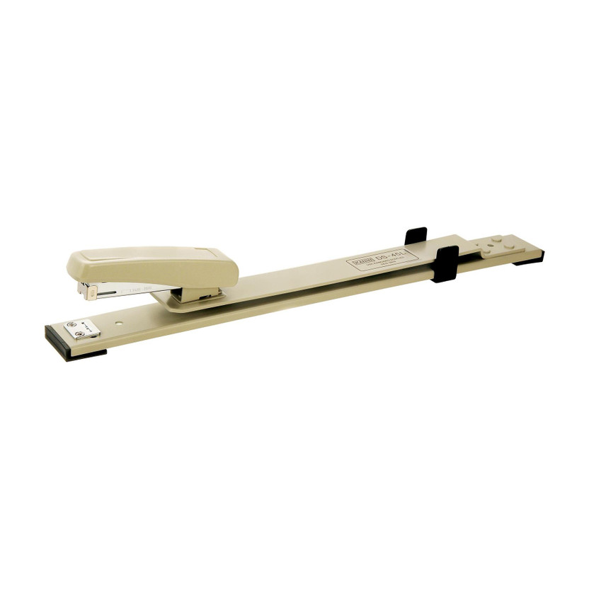 Kangaro Long Throat Manual 24/6 and 26/6 Staplers(Set of 1, Black, Cream)