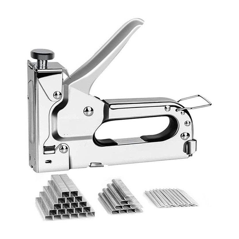 REIOENT HIGH QUALITY NA NA 3 in 1 Staple Gun Gun Stapler Machine Kit(Set of 600, Multicolor)
