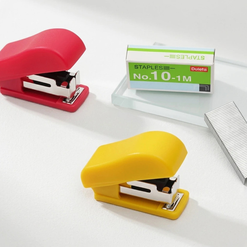 KRISHNAYA Mini Stapler 2 Manual Stapler Stapler(Set of 2, Multicolor)