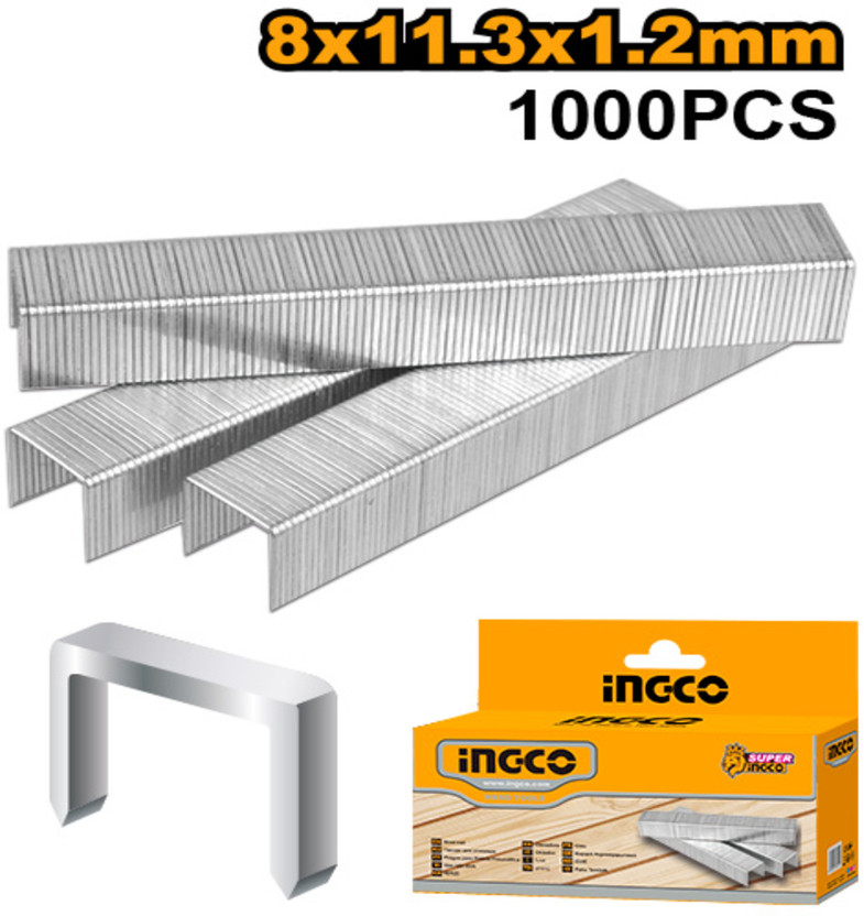 INGCO 1000Pcs Staples for HSG1404, HSG1405 and HSG1406 NA  Stapler
