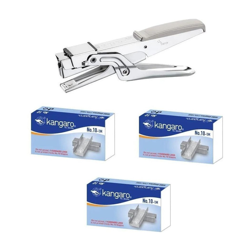 Kangaro kg Stapler HP 10 With 3 Pkt 10 No. Pin Cordless Stapler NA  Stapler